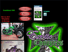 Tablet Screenshot of exoticchoppers.com